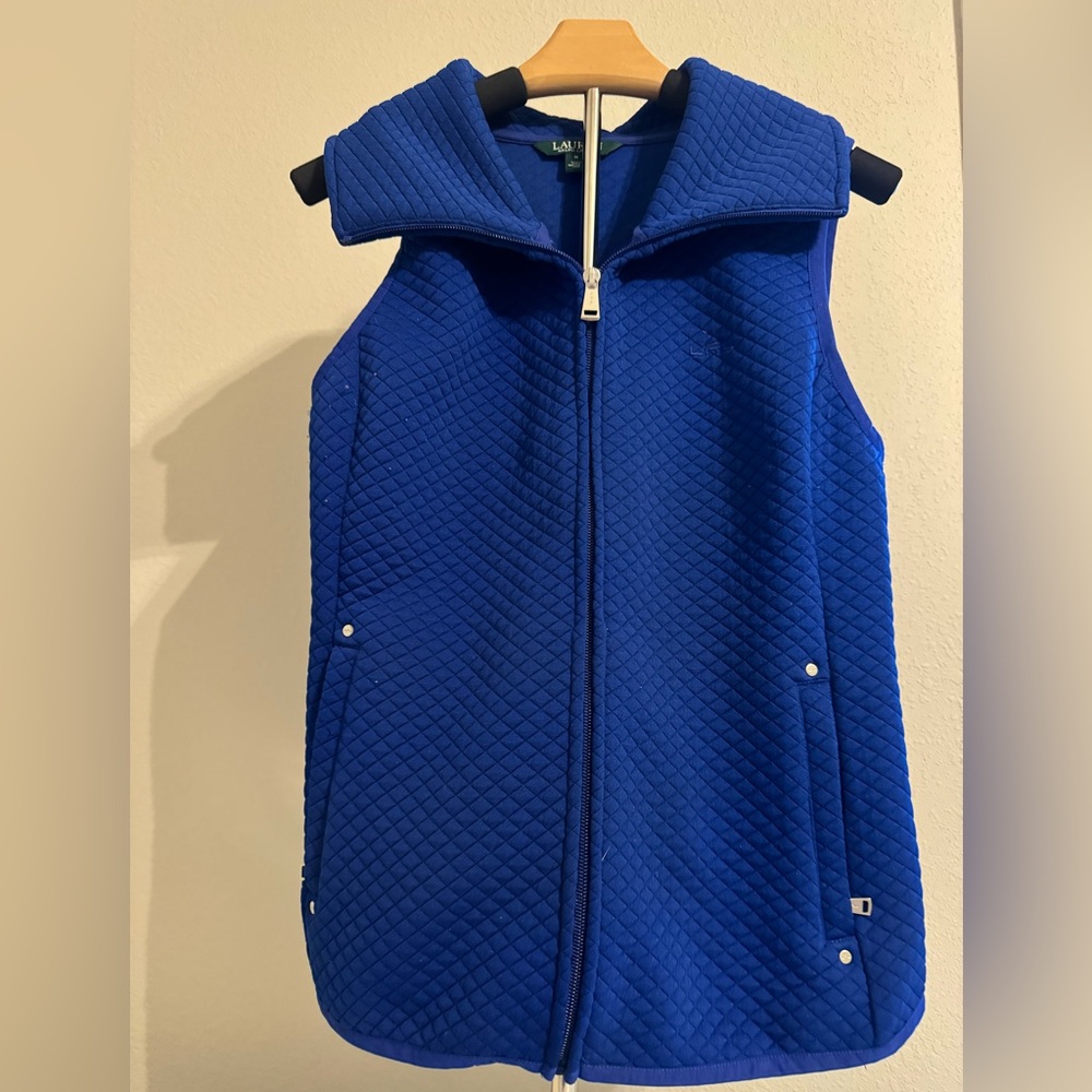Ralph Lauren Quilted Vest – Cobalt Blue (M)